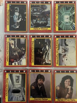 1979 Vintage Topps ALIEN Trading Cards Complete Set 84 Cards  + 12 Stickers NM-M
