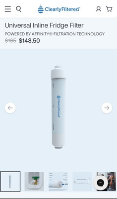 #ad #ad Clearly Filtered Universal Inline Fridge Filter $150 retail $90.00