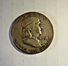 1951 D Franklin Half Dollar Silver US Coin Currency
