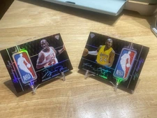Michael Jordan Kobe Bryant Legendary Logos Logoman 2 Card Refractor Lot