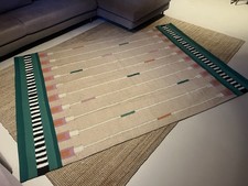 Ikea MÄVINN Rug Beige/Green 170x240 Cm 100% Natural Jute | Great Condition