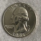 1956 Washington SILVER Quarter BRILLIANT UNCIRCULATED !!Great Details/Luster!!