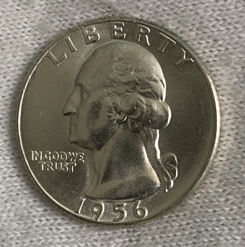 1956 Washington SILVER Quarter BRILLIANT UNCIRCULATED !!Great Details/Luster!!