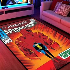Spiderman No More Rug  ASM 50 Emotional Cover Mat  Retro Marvel Art Carpet 