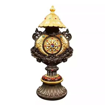 30.6cm Alloy Eight Auspicious Combination Decor Tibetan Buddhism Supplies Buddha