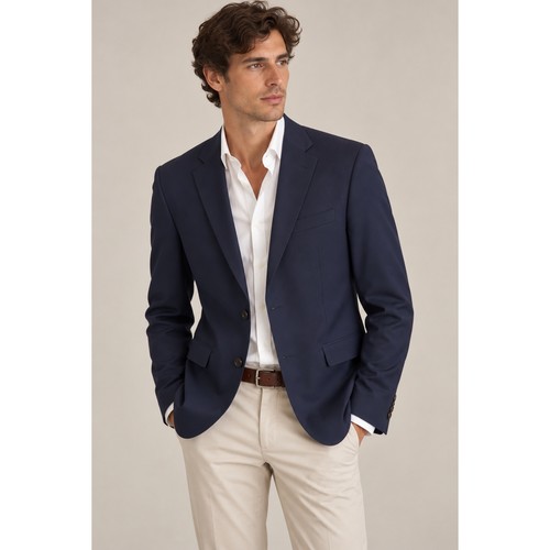 Ralph Lauren Black Label, Ralph Lauren Black Label Navy Blue Italian Wool Blazer Sport Coat, 38R