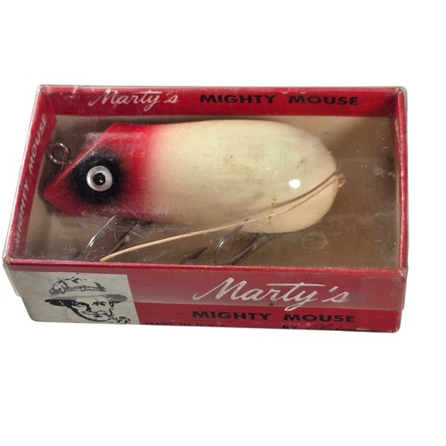 Martys Mighty Mouse Vintage Fishing Lure 6580 WR in Original Box By Shakespeare - Picture 2 of 13