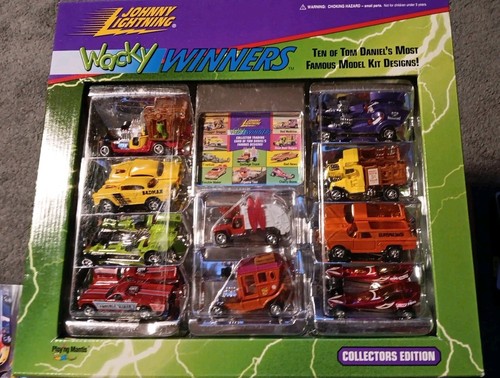 Johnny Lightning Wacky Winners Tom Daniel's Hot Rod Diecast 10 Cars 1:64 Vintage - Picture 1 of 4
