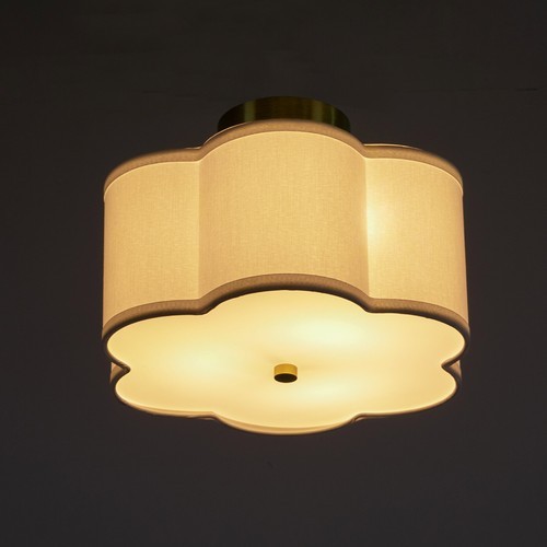 Modern Ceiling Light Drum Shade Flower Chandelier Flush Mount Pendant Lamp NEW - Picture 5 of 18