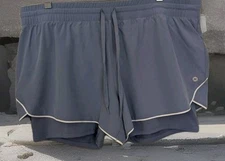 RBX Women's XL Light Purple Running Shorts Inner Brief Drawstring NWOT