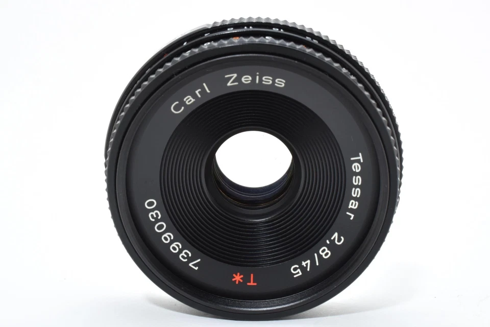 Lente N Mint Contax Carl Zeiss Tessar T* 45 mm F2,8 MMJ Pancake C/Y MF de Japón Foto 3 de 4