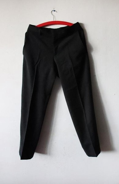 Men Etro Trousers Black Wool 31