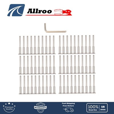 60 Pack Invisible Cable Railing Kit 1/8'' T316 Stainless Steel Invisible Receiver