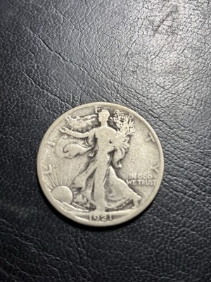 1921-S Walking Liberty Half Dollar Choice Very Good VG+/F Coin
