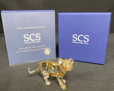 Swarovski Standing Tiger Cub Crystal Figurine 1051686 SCS 3.5" in Box