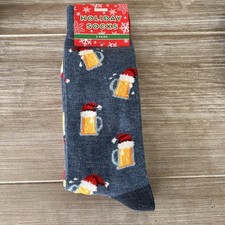NEW Holiday Men  s Socks Size 8-13 Set Of 3 Kohls Beer Themed