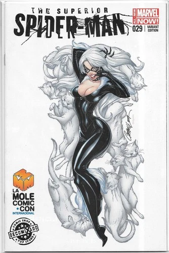 SUPERIOR SPIDER-MAN #29 BLACK CAT J SCOTT CAMPBELL COVER VARIANT LA MOLE HTF