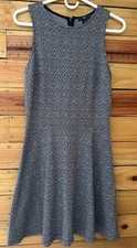 GAP Womens Blue Print Dress Sleeveless Fit and Flare Size S