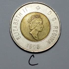 1998 Canada Toonie — photo from another recent sale