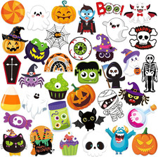 36Pcs Halloween Pins, Acrylic Spooky Brooch Pin for Halloween Decor