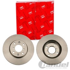 2X TRW BREMSSCHEIBEN 252mm BELÜFTET VORNE PASSEND FÜR OPEL AGILA | DF4824