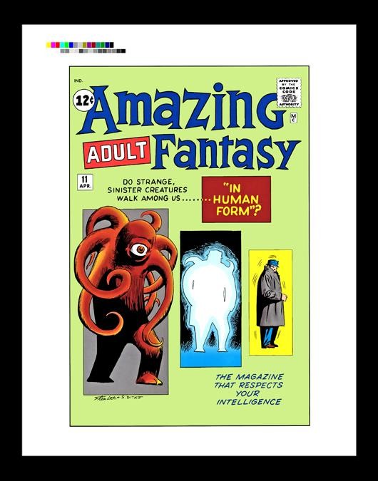 Steve Ditko Amazing Adult Fantasy #11 Rare Production Art Cover