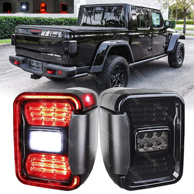 Smoke Led Tail Lights Replace Halogen For Jeep Gladiator JT 2020 2021 2022