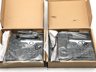 Lot of 2 Cisco CP-7821-K9 V01 IP Phone VoIP Voice Business Office Telephone