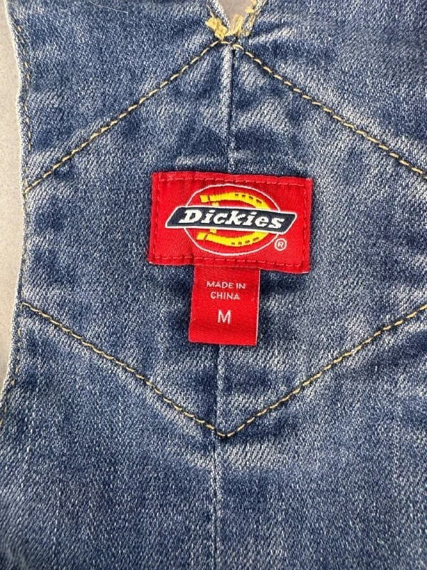 Pantalones cortos de mezclilla azul con tirantes Dickies para mujer talla M Foto 4 de 4