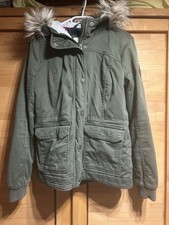 Übergangsjacke Parka Hollister Gr. M Khaki