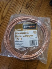 Cerrowire 15 ft. 6-Gauge Stranded SD Bare Copper Grounding Wire