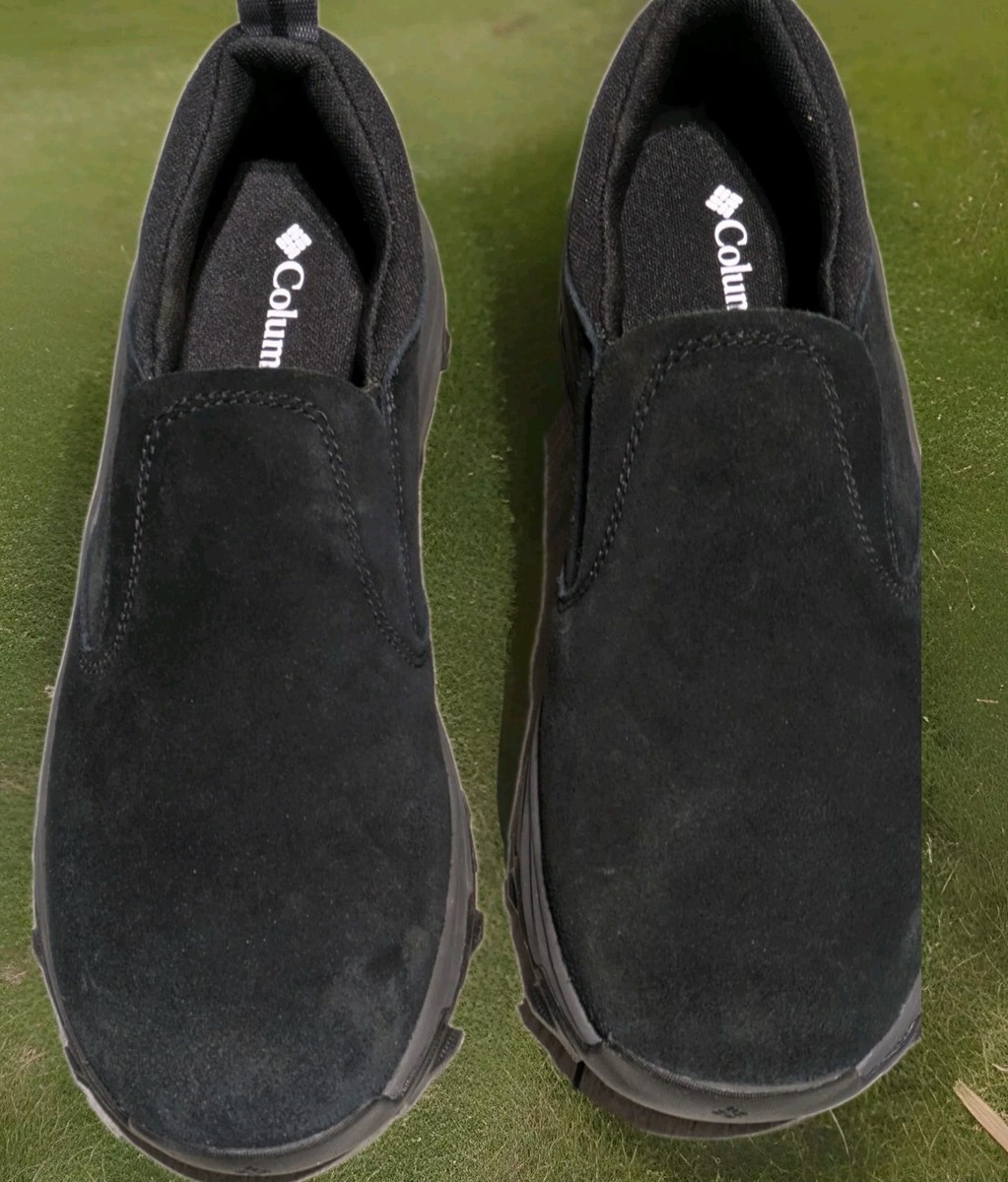 Columbia Men\'s Globe Adventurer Slip-On Suede Hiking Trail Walking Shoe Size 10 Mens Columbia Globe Adventurer Black Suede Slip-On Hiking  main image 3