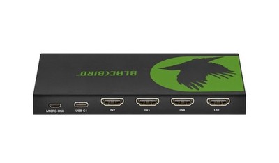 Monoprice Blackbird 4K60 4x1 Video Switcher with 3 HDMI Input 18 Gbps