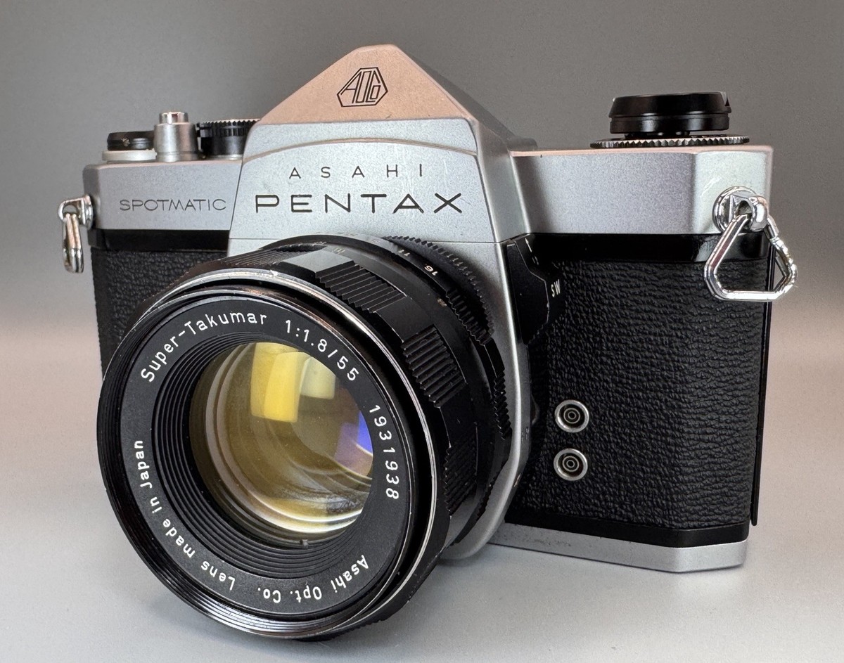 ASAHI PENTAX SPOTMATIC スーパータクマー付 Asahi Pentax Spotmatic SP 35mm SLR + Super-Takumar 1:1.8/55 Lens