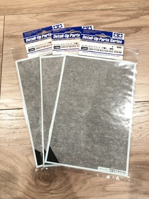 3 Pack Tamiya 12680 Carbon Pattern Decal Plain Weave Extra Fine Detail Parts New