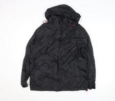 Womens UK Size 12 Jack In A Pack Black Rain Coat