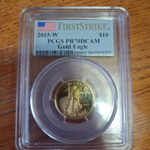 1998 W $10 1/4 OZ PCGS PR70 DCAM Proof Gold Eagle