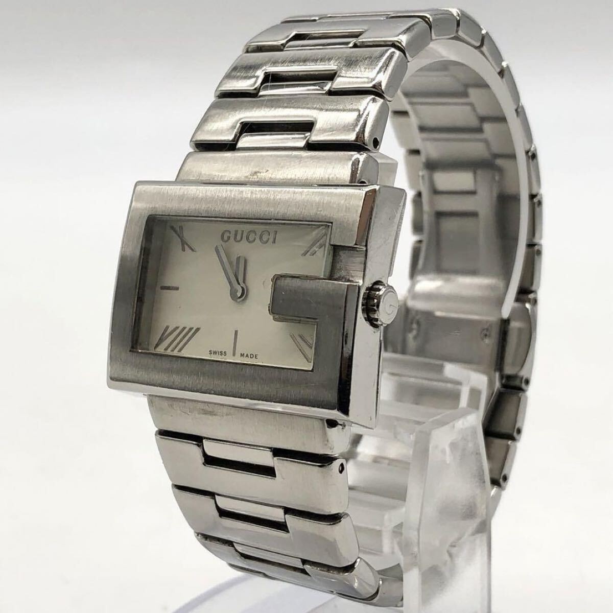 【希少】グッチ GUCCI 腕時計 100L シェル シルバー レディース GUCCI Watch 100L Shell Silver Ladies Quartz Watch/Bangle