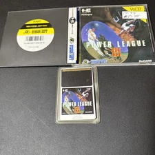Power League 3 (PC Engine, 1990) CIB Complete JAPANESE HuCard He System