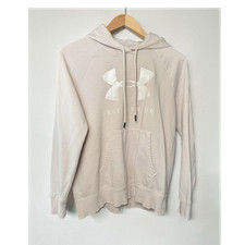 Under Armour Fleece Pullover Hoodie Baby Pink Loose Fit Women s Size S