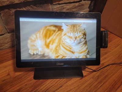 Toast 15'' POS Touchscreen Terminal Monitor w/CC Reader & Stand Elo-13-15Std 