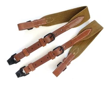 GERMAN ARMY WW2 HOT FOOD CARRIER ESSENTRAGER STRAP SET mkd “goq 1941