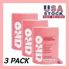 3X URO O Positiv Vaginal Probiotics For Women pH Balance W/ Prebiotics 180 COUNT