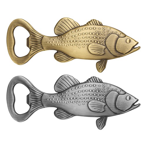 Vintage Style Bass Fish Bottle Opener Gift for Him Dad Husband Grandpa Boyfriend - Picture 6 of 16