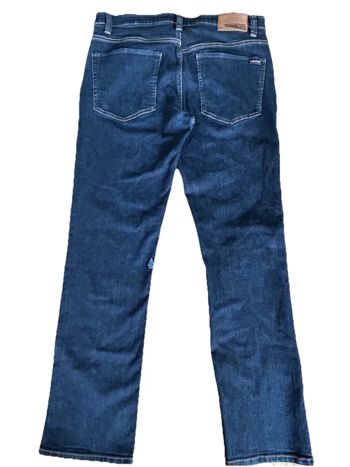 Volcom Solver Modern Straight Mens Jeans Size 34 - Image 3 of 4