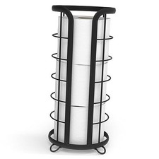 Toilet Paper Holder, Freestanding Bathroom Tissue Organizer, Trending Black