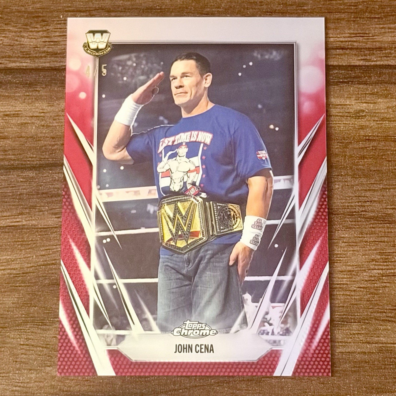2026 Topps Chrome WWE John Cena Red Refractor 4/5 TRUE RED REFRACTOR 🔥🔥