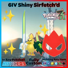 ✨ Shiny Alpha Sirfetchd 6IV + EVs ✨ Pokemon Legends ZA 🚀 Fast 🚀