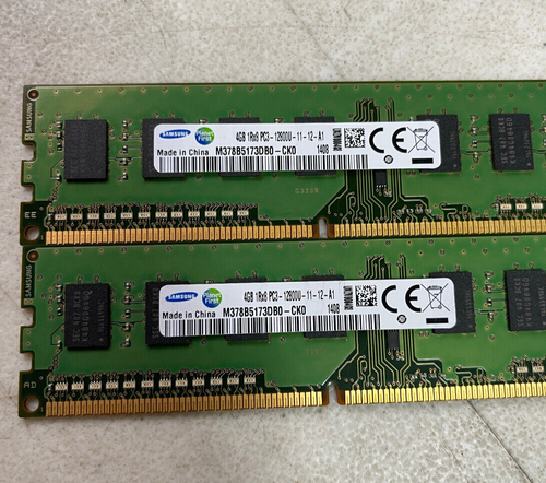 Samsung 4GB 1Rx8 PC3-12800U DIMM | M378B5173DB0-CK0 | Lot of 2 - Picture 2 of 3
