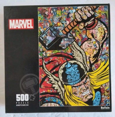 Buffalo Games Marvel Thor Hammer 500 Piece Puzzle New In Sealed Box 